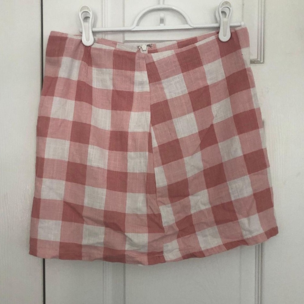 Pink Buffalo Plaid Mini Skirt